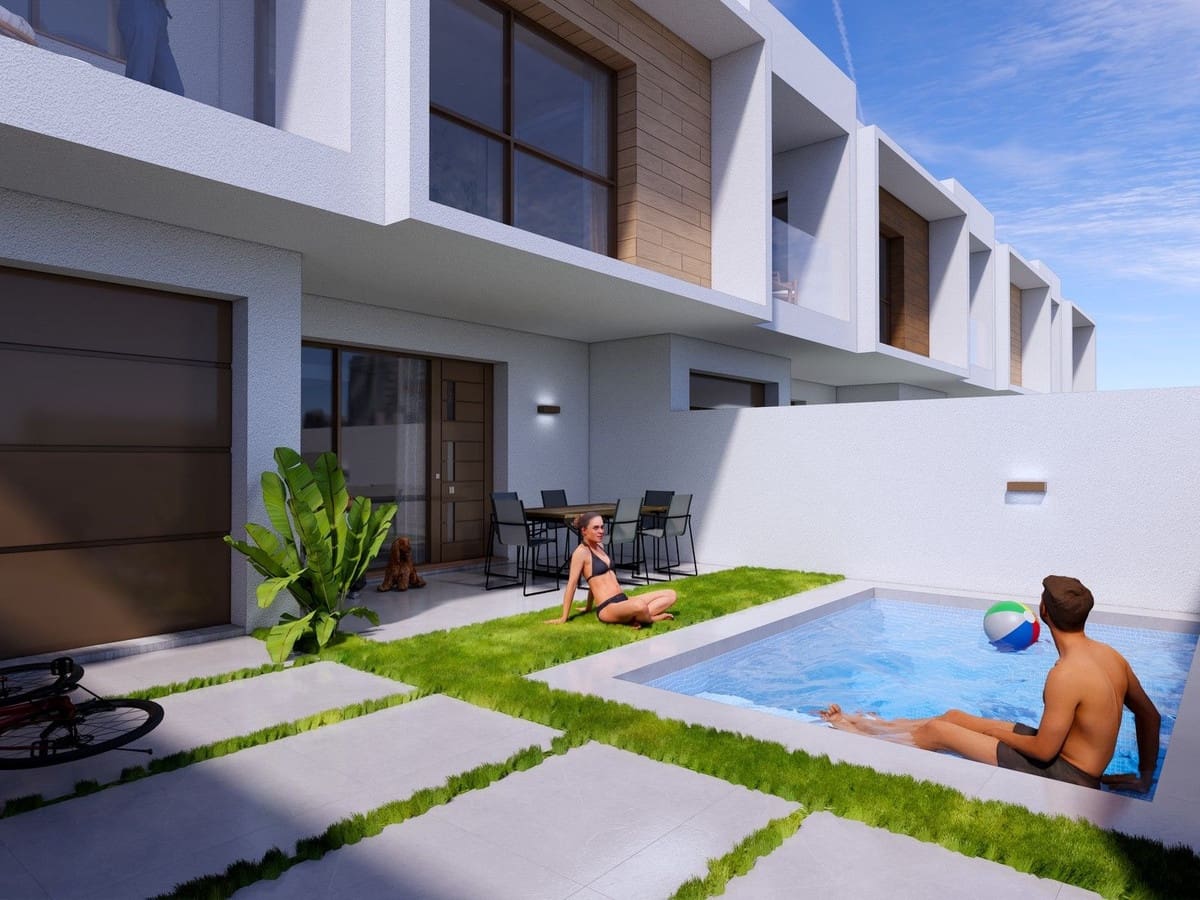 3 soveværelse Byhus til salg i Los Alcazares med swimmingpool garage - € 329.900 (Ref: 10046496)
