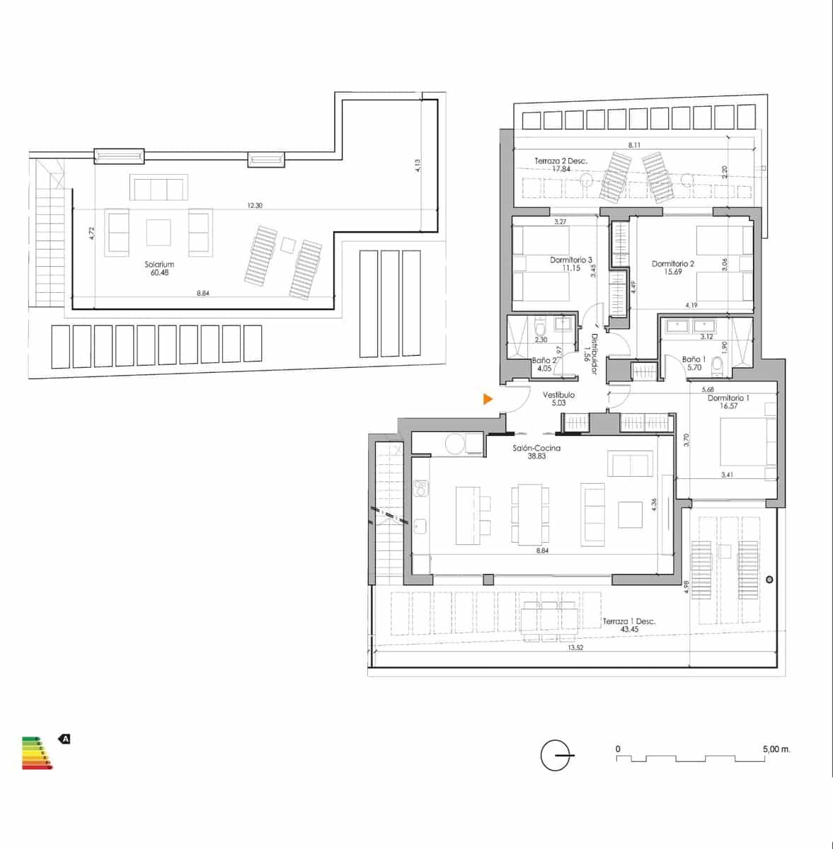3 sovrum Lägenhet till salu i Estepona med pool - 774 000 € (Ref: 10083008)