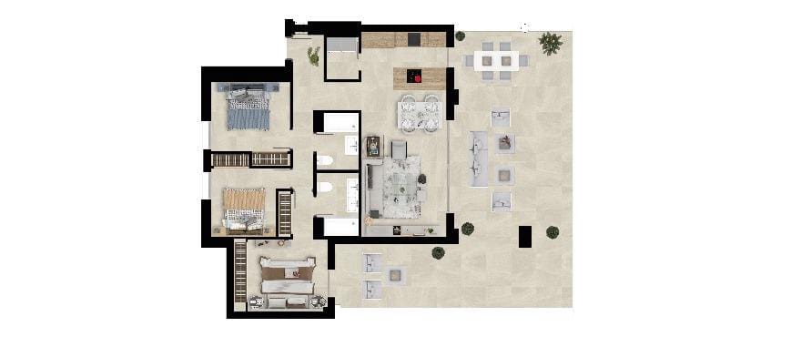 3 slaapkamer Appartement te koop in Mijas met zwembad garage - € 485.000 (Ref: 10083023)