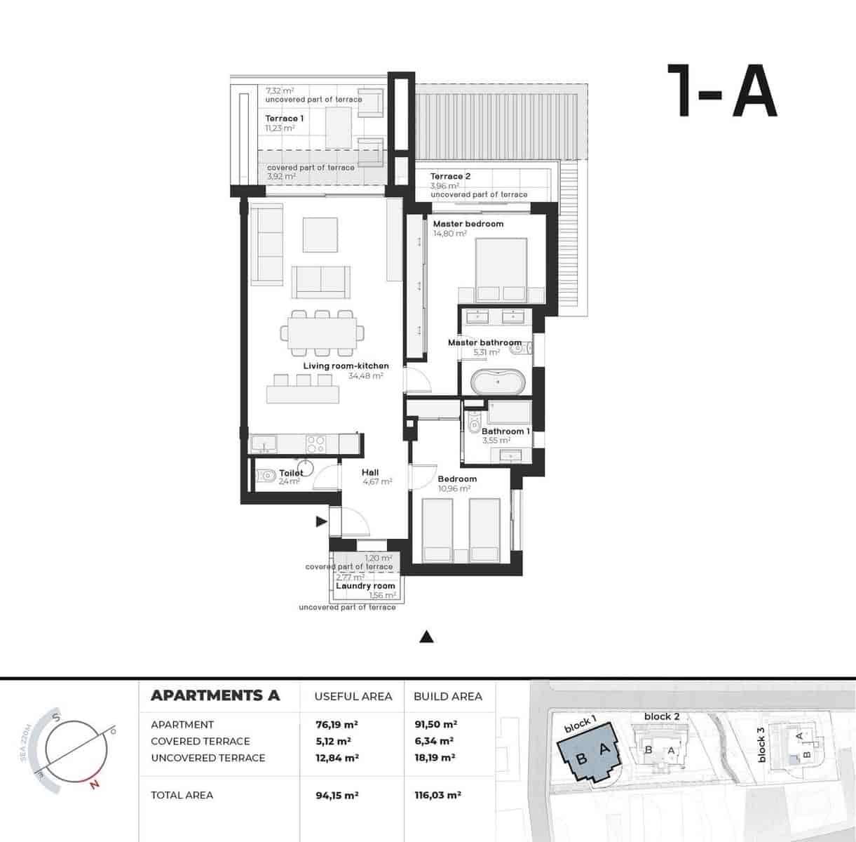 2 Zimmer Apartment zu verkaufen in Buenas Noches mit Pool - 570.000 € (Ref: 10083121)