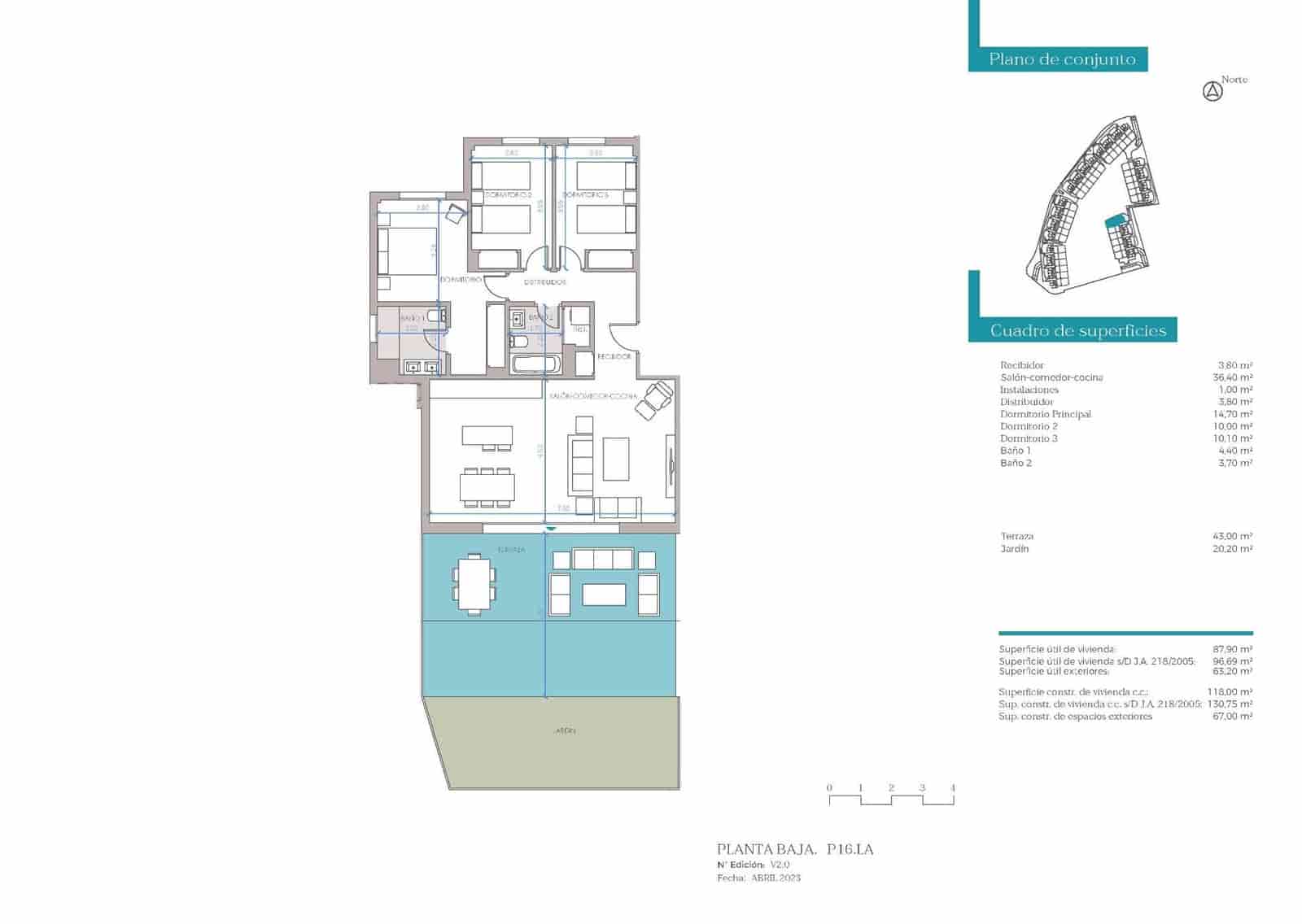 3 sovrum Lägenhet till salu i Bel-Air med pool - 524 600 € (Ref: 10083166)