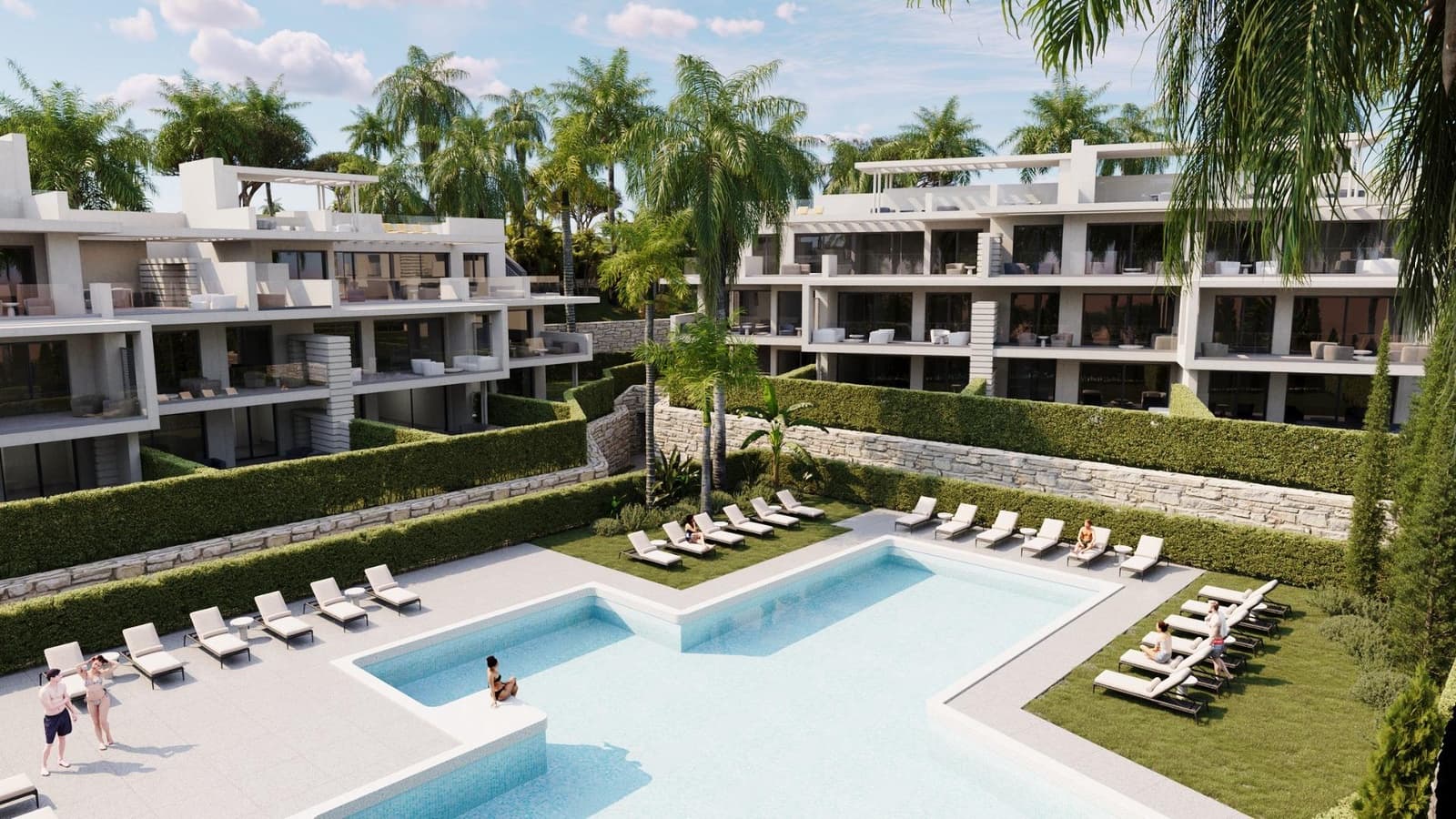 Apartamento de 3 habitaciones en Estepona en venta con piscina garaje - 595.000 € (Ref: 10083200)