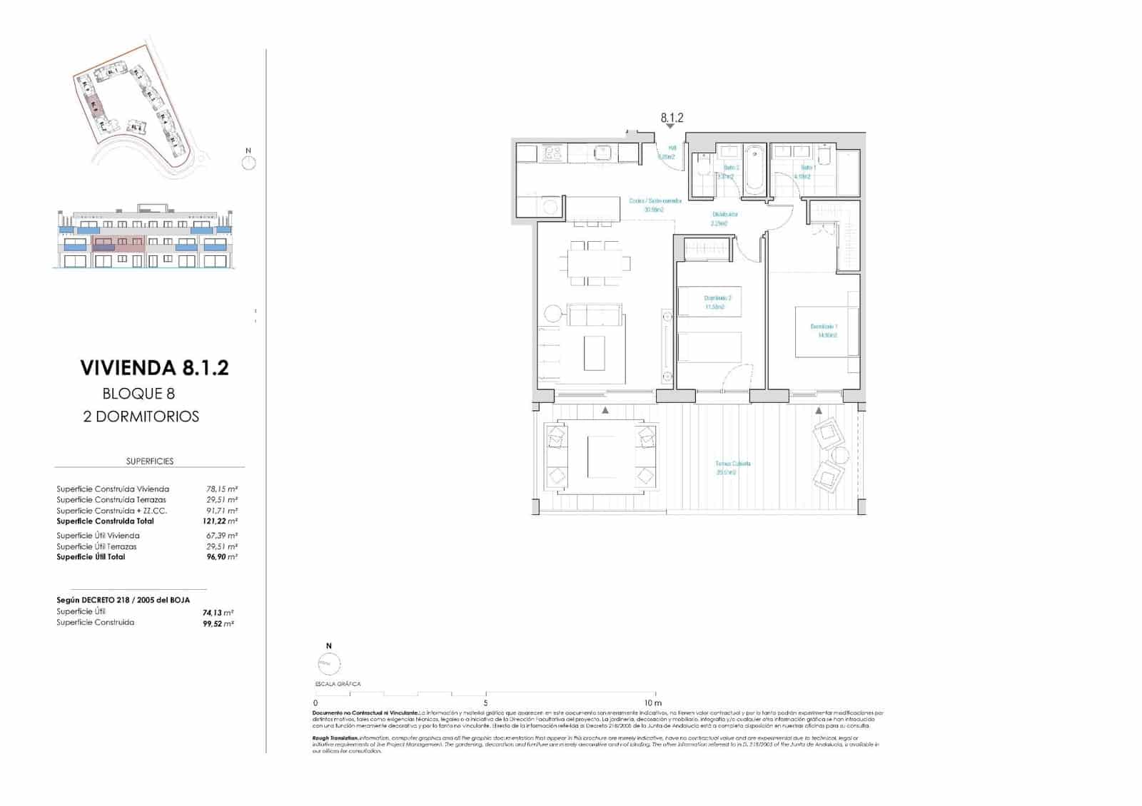 2 soverom Leilighet til salgs i Casares med svømmebasseng - € 446 000 (Ref: 10083202)