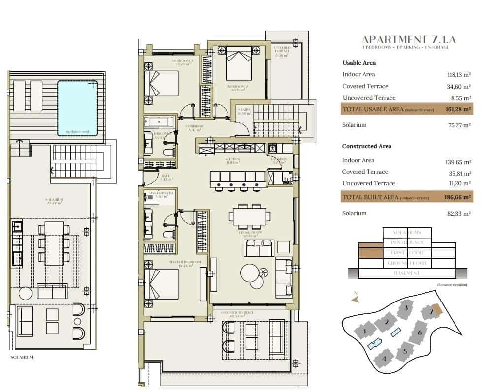 3 sovrum Lägenhet till salu i Estepona med pool - 975 000 € (Ref: 10083208)