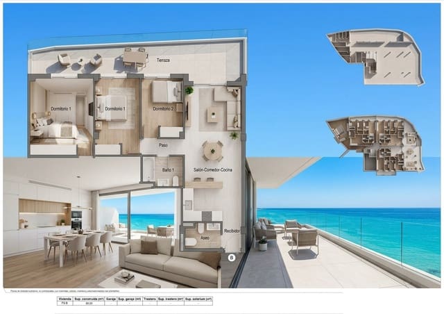 Apartamento de 2 habitaciones en Bigastro en venta con piscina garaje - 204.900 € (Ref: 10083477)