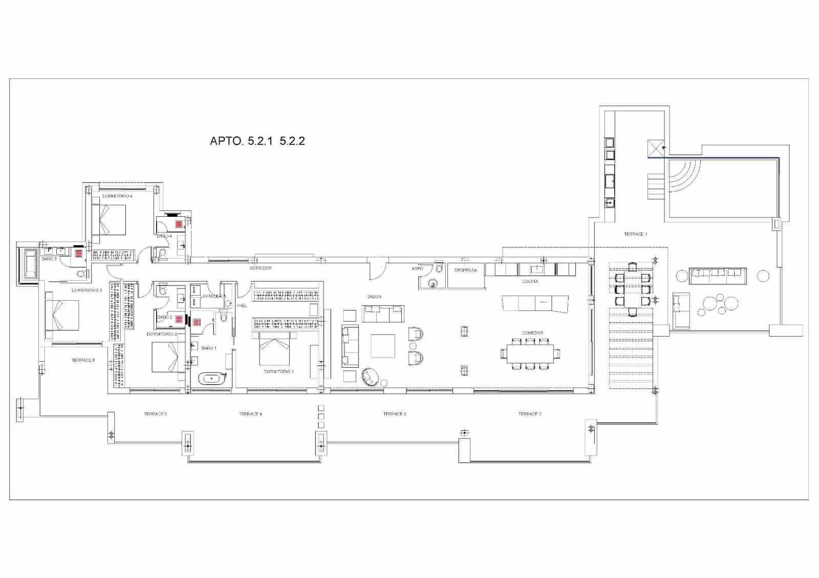 4 quarto Apartamento para venda em Ojen com piscina garagem - 2 950 000 € (Ref: 10083732)