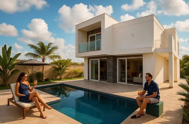 2 chambre Villa/Maison Semi-Mitoyenne à vendre à Villaverde, La Oliva avec piscine garage - 454 000 € (Ref: 10095292)