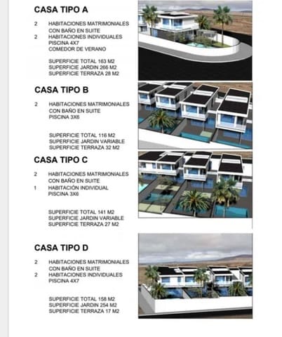 2 chambre Villa/Maison Semi-Mitoyenne à vendre à Villaverde, La Oliva avec piscine garage - 454 000 € (Ref: 10095292)