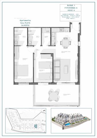 Apartamento de 2 habitaciones en Puerto Vera - Las Salinas, Vera en venta con piscina garaje - 249.000 € (Ref: 10103007)
