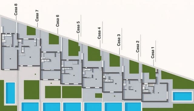 4 soveværelse Semi-Rækkehus til salg i Villaverde, La Oliva med swimmingpool garage - € 753.000 (Ref: 10103479)