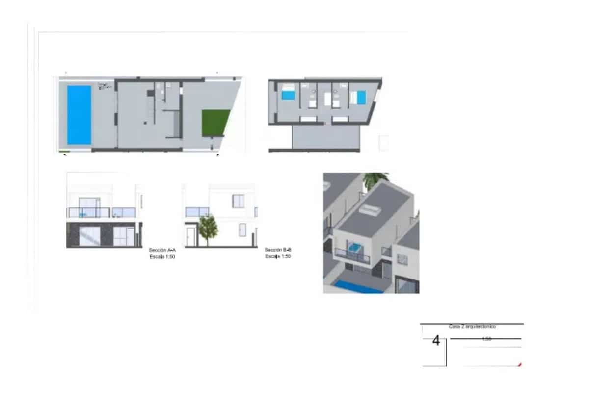 4 soveværelse Semi-Rækkehus til salg i Villaverde med swimmingpool garage - € 753.000 (Ref: 10103479)