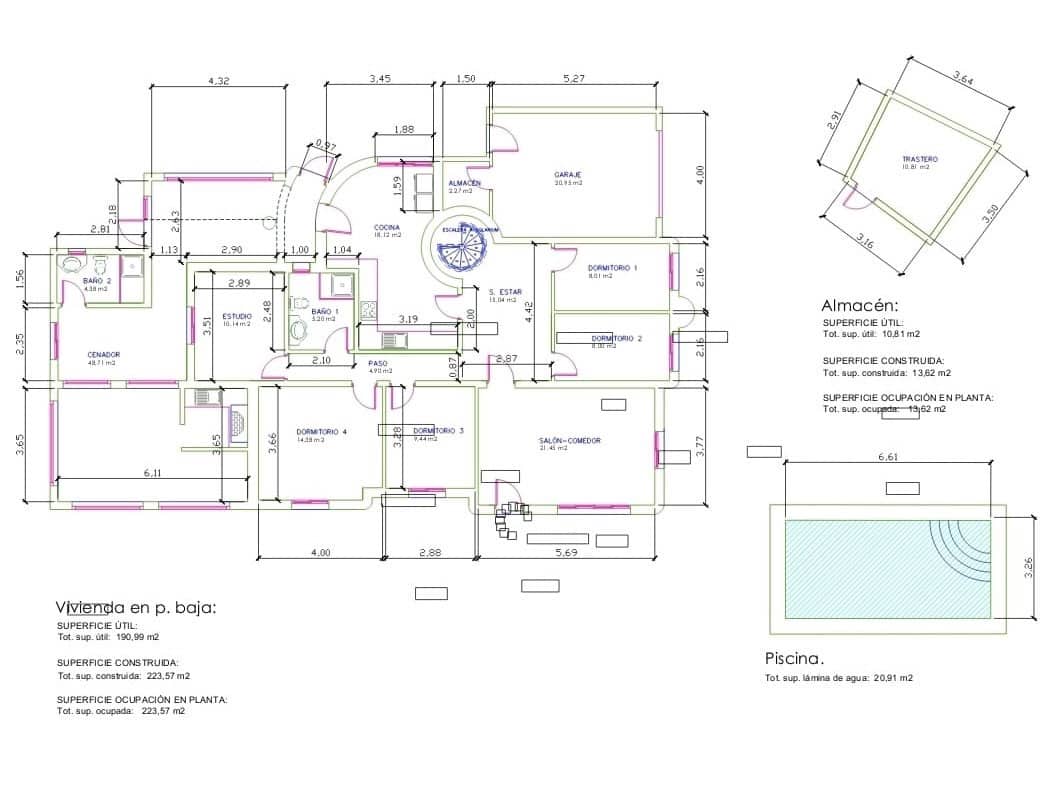 4 soverom Villa til salgs i Ciudad Quesada med svømmebasseng garasje - € 412 000 (Ref: 10108779)