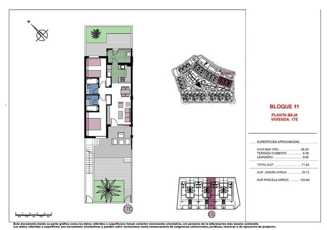 Bungalow de 2 habitaciones en Mil Palmeras, Pilar de la Horadada en venta con piscina garaje - 349.000 € (Ref: 10148045)