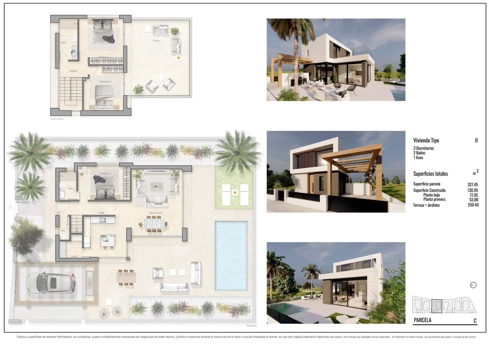 3 soverom Villa til salgs i Pilar de la Horadada med svømmebasseng garasje - € 594 000 (Ref: 8300332)