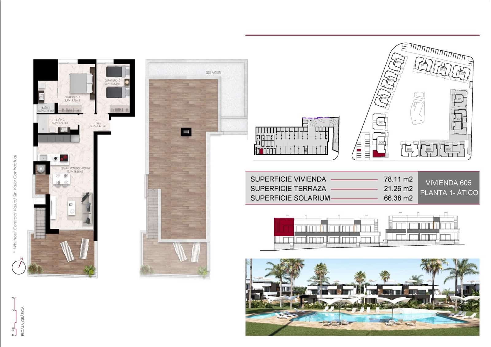 2 slaapkamer Bungalow te koop in Rojales met zwembad - € 342.000 (Ref: 8709191)