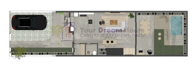 Pareado de 3 habitaciones en Corralejo, La Oliva en venta con piscina garaje - 379.000 € (Ref: 8926389)