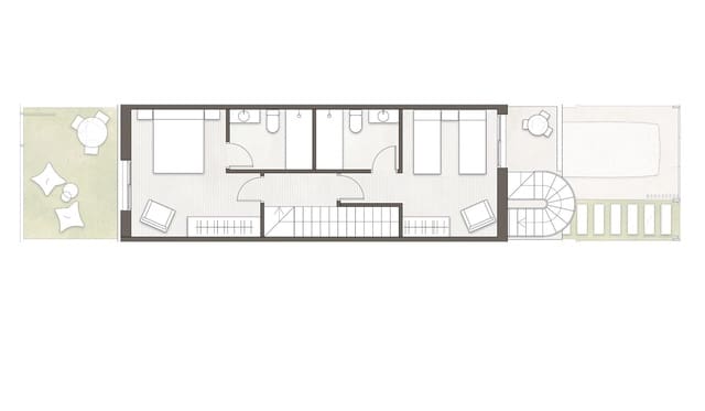 2 makuuhuone Omakotitalo myytävänä paikassa Pinar de Campoverde, Pilar de la Horadada mukana uima-altaan - 314 900 € (Ref: 8941341)