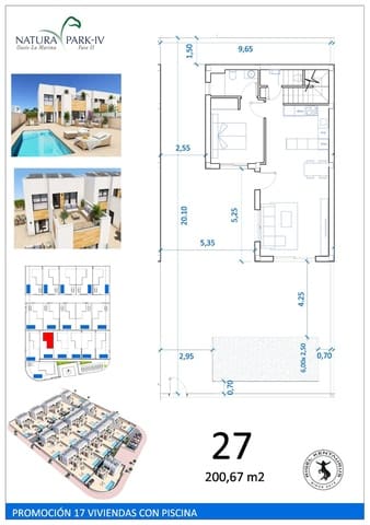 3 quarto Moradia para venda em San Fulgencio com piscina garagem - 395 000 € (Ref: 9073366)