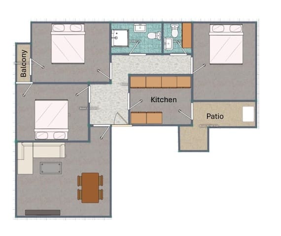 3 makuuhuone Huoneisto myytävänä paikassa Las Piscinas Naturales, Torrevieja - 165 000 € (Ref: 9173461)