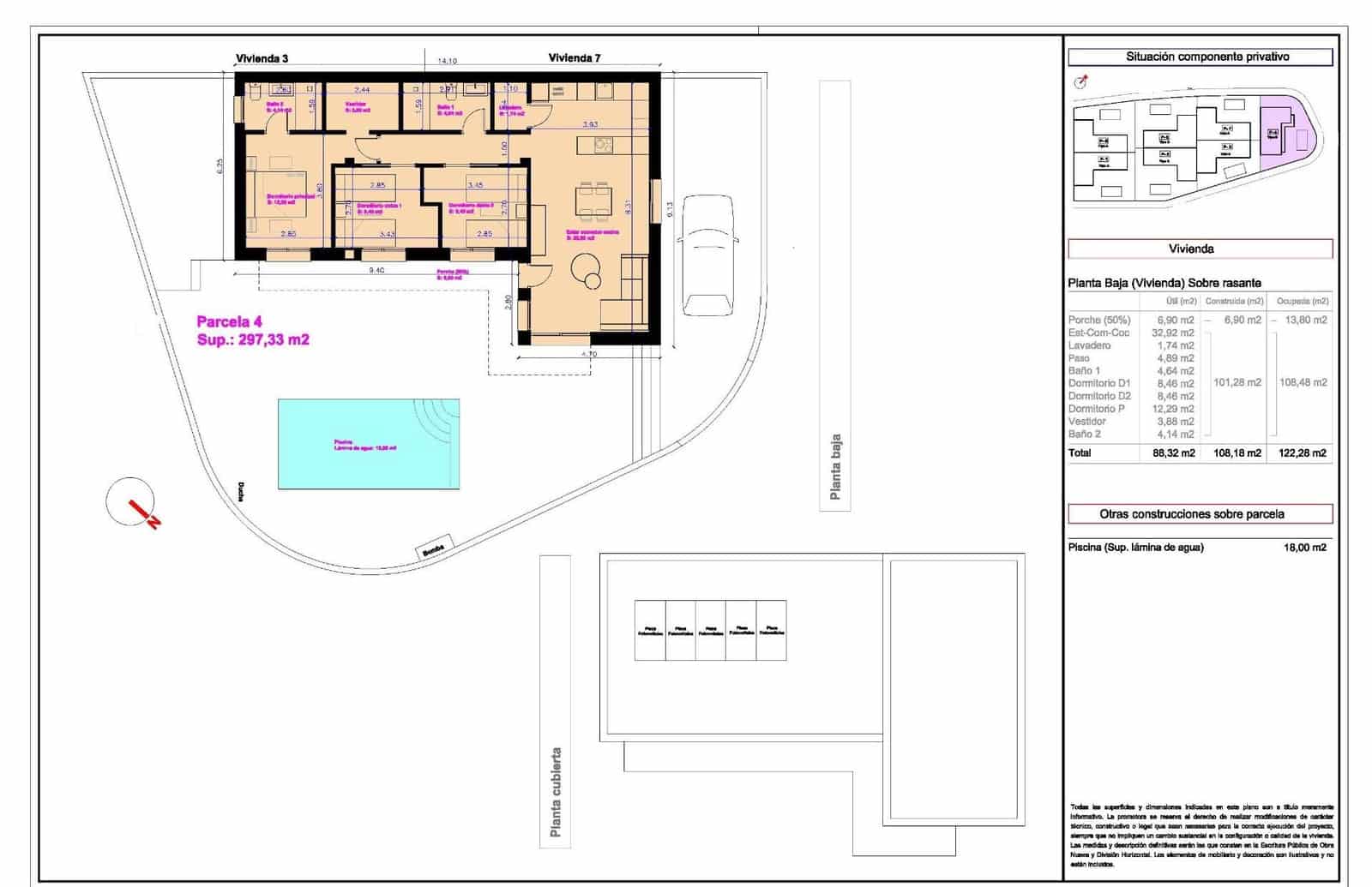 3 soverom Villa til salgs i Daya Nueva med svømmebasseng - € 453 000 (Ref: 9176456)