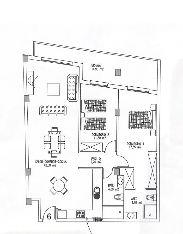 2 quarto Apartamento para venda em Torrevieja - 185 000 € (Ref: 9415771)