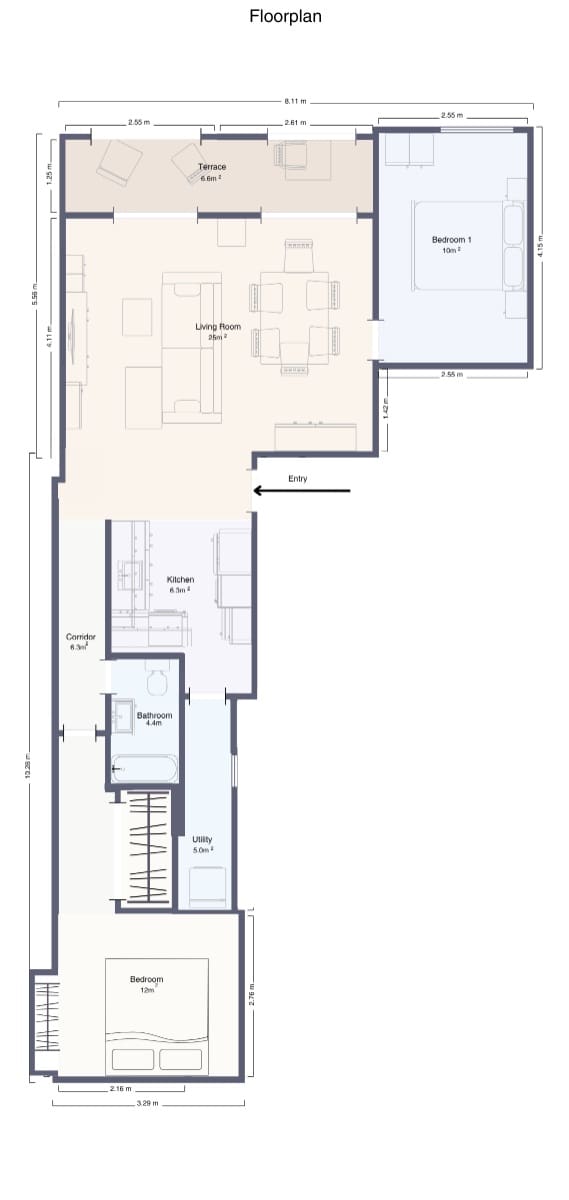 2 makuuhuone Huoneisto myytävänä paikassa Torrevieja - 265 000 € (Ref: 9427066)