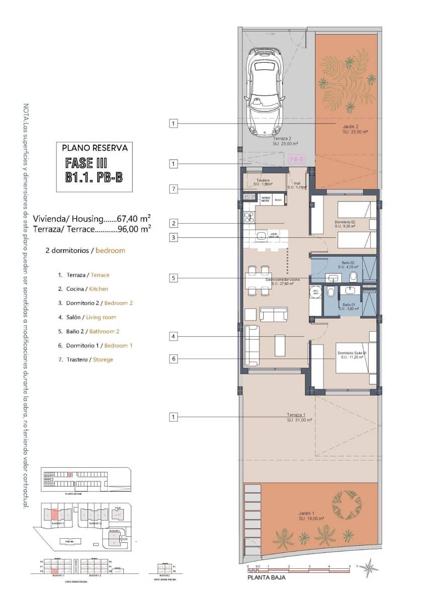2 soverom Leilighet til salgs i Los Alcazares med svømmebasseng garasje - € 269 900 (Ref: 9520773)