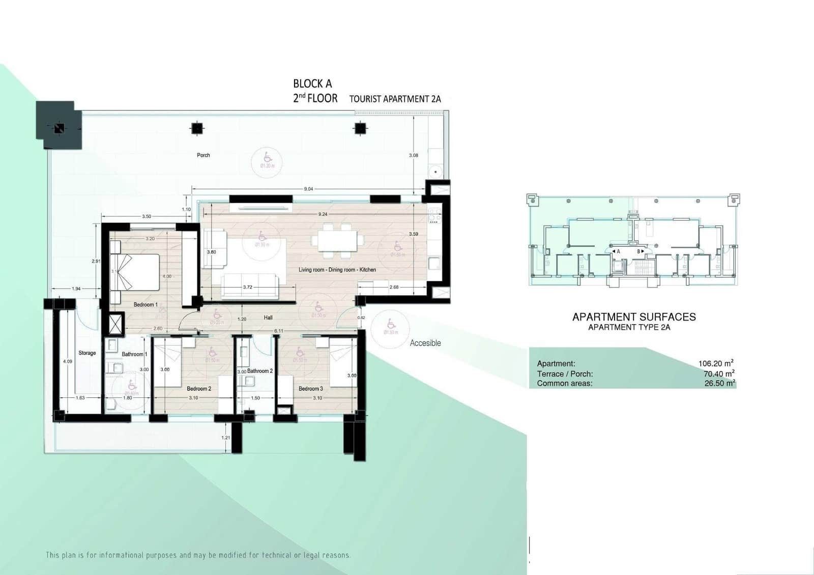 3 Zimmer Apartment zu verkaufen in Los Narejos mit Pool - 349.900 € (Ref: 9533488)