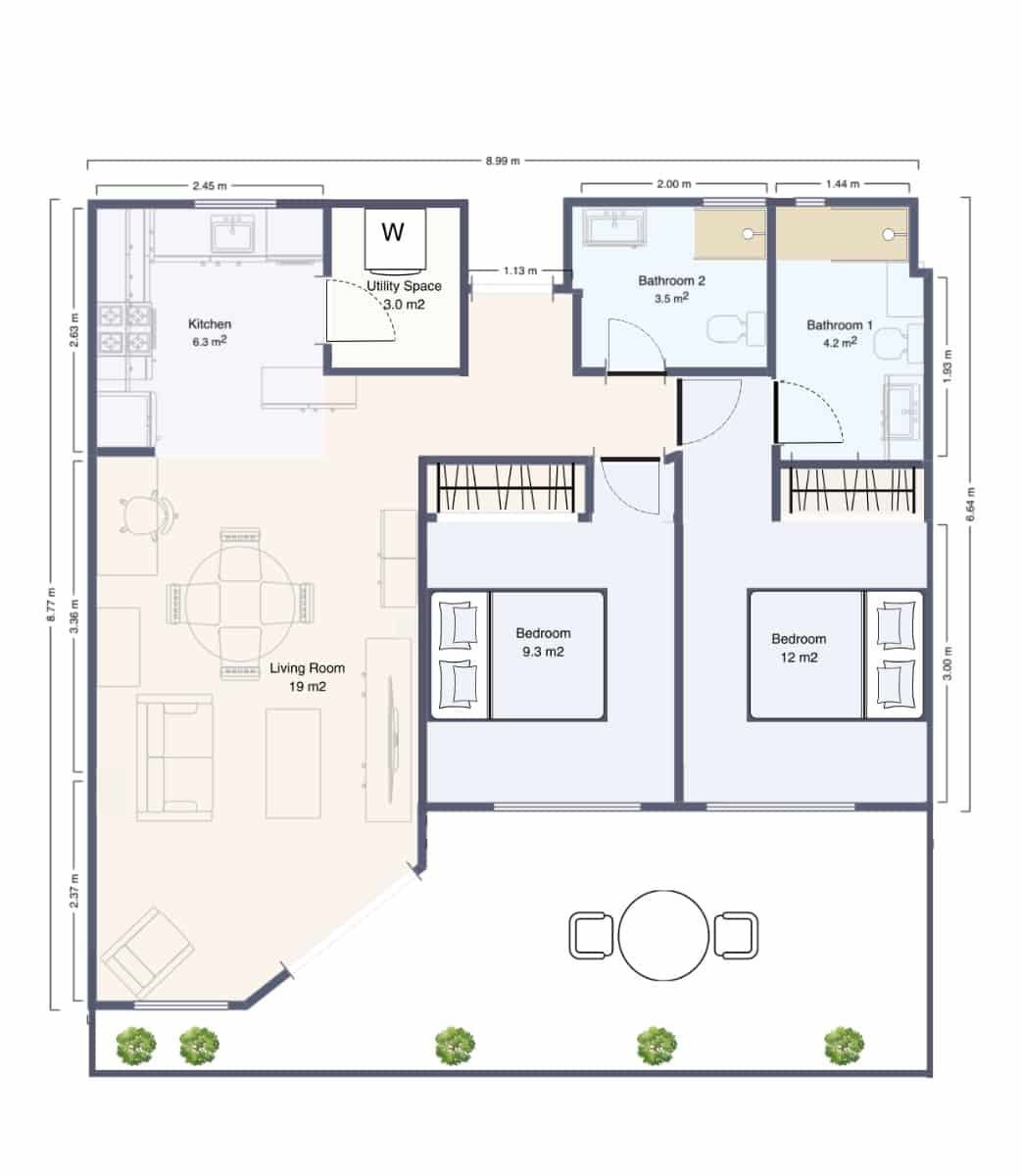2 sovrum Lägenhet till salu i Torrevieja - 240 000 € (Ref: 9607961)