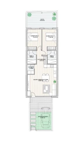 2 Zimmer Bungalow zu verkaufen in San Pedro del Pinatar ciudad, San Pedro del Pinatar - 258.900 € (Ref: 9655881)