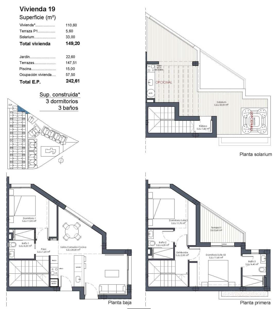 3 soveværelse Villa til salg i Los Alcazares med swimmingpool garage - € 630.000 (Ref: 9666294)