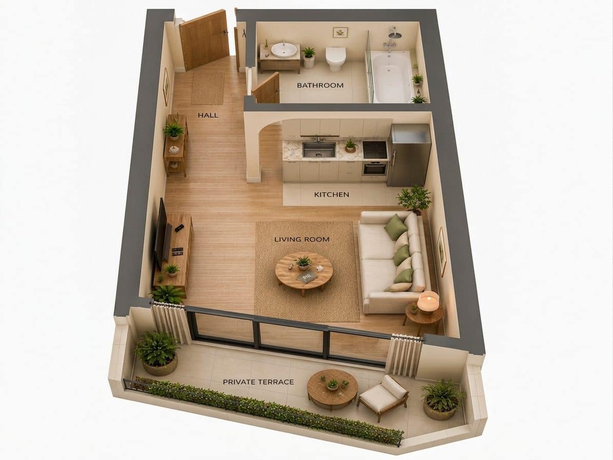 Leilighet til salgs i Benalmadena med svømmebasseng - € 170 000 (Ref: 9690406)