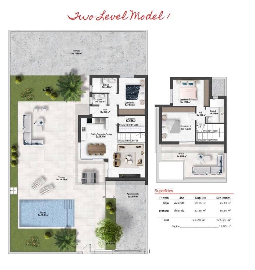 3 soveværelse Villa til salg i Banos y Mendigo med swimmingpool garage - € 499.900 (Ref: 9707515)