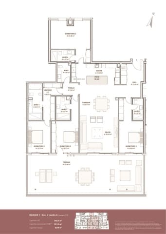 4 quarto Apartamento para venda em New Golden Mile, Estepona com piscina - 2 104 000 € (Ref: 9731025)