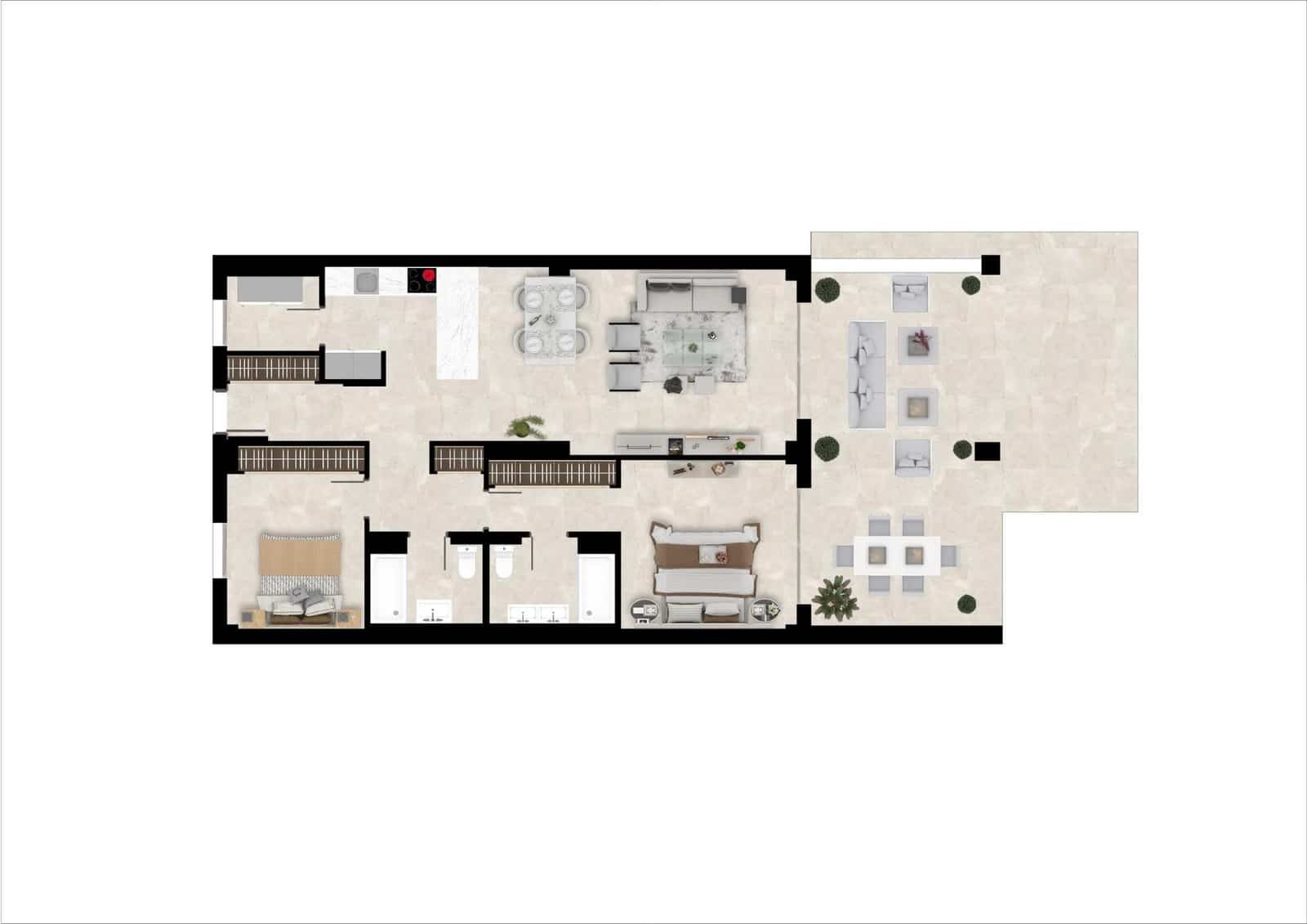 2 bedroom Apartment for sale in Benahavis with pool - € 499,000 (Ref: 9731077)