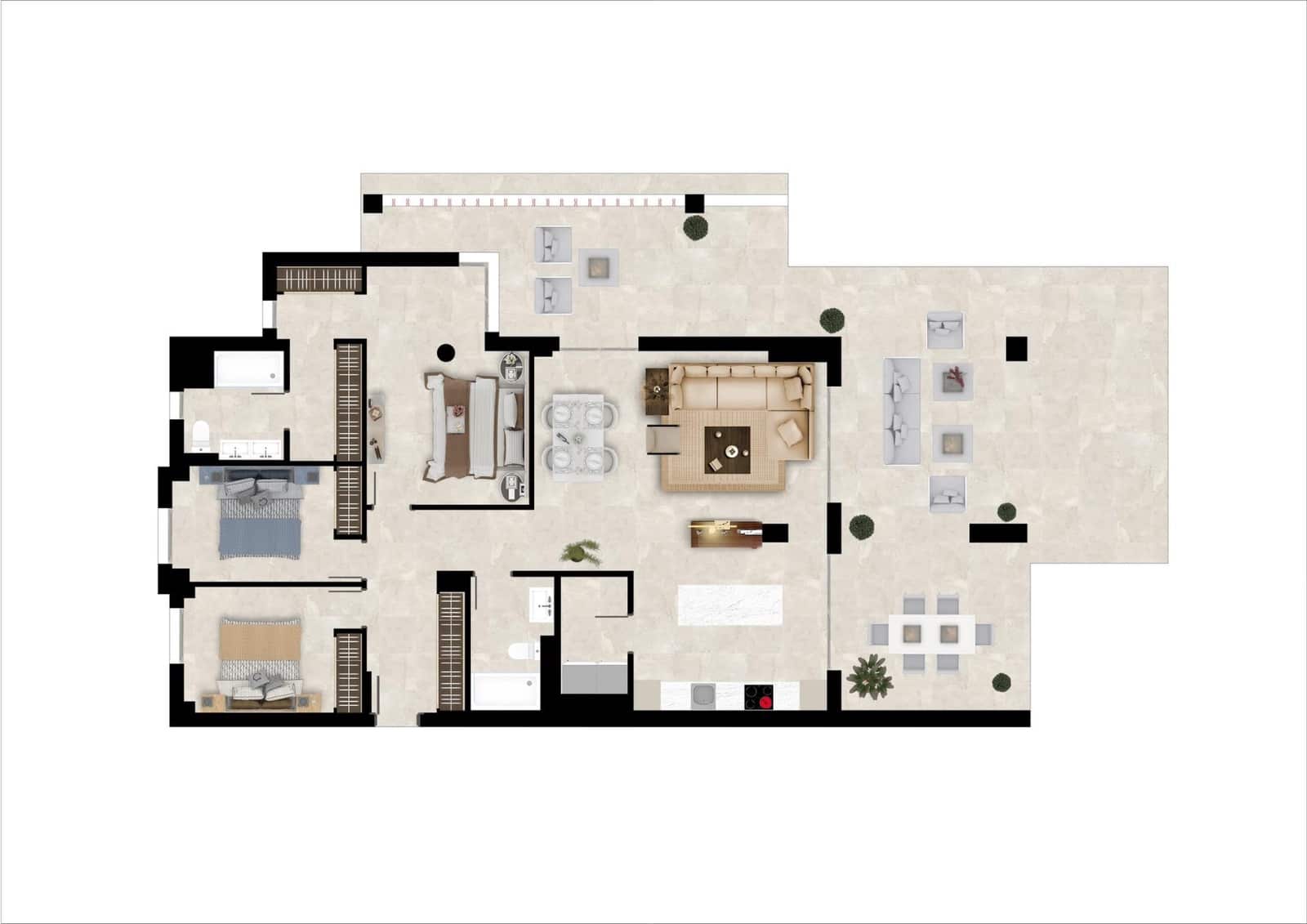 3 soveværelse Lejlighed til salg i Benahavis med swimmingpool - € 699.000 (Ref: 9731082)