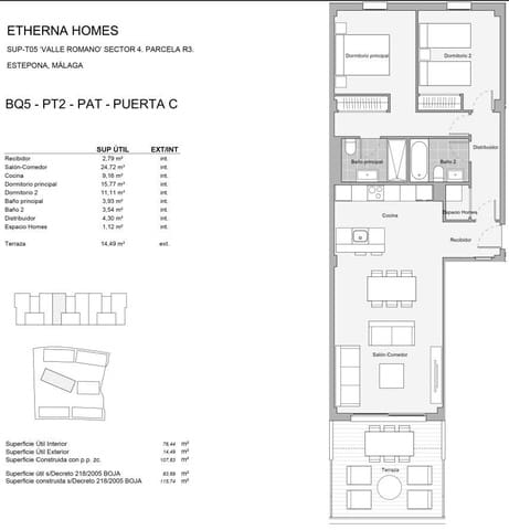 2 soverom Penthouse til salgs i Valle Romano Golf, Estepona med svømmebasseng garasje - € 380 000 (Ref: 9731091)