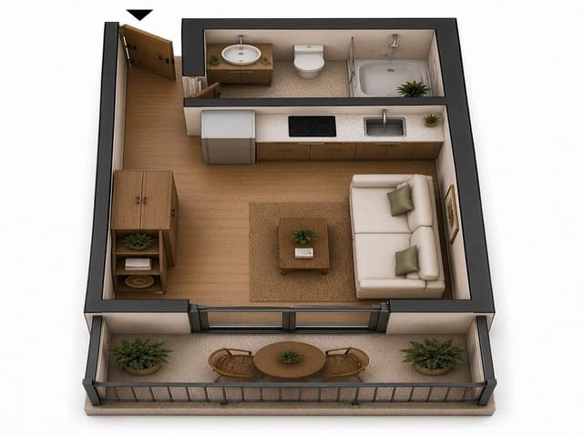 Lägenhet till salu i Torremolinos med pool - 199 999 € (Ref: 9758777)