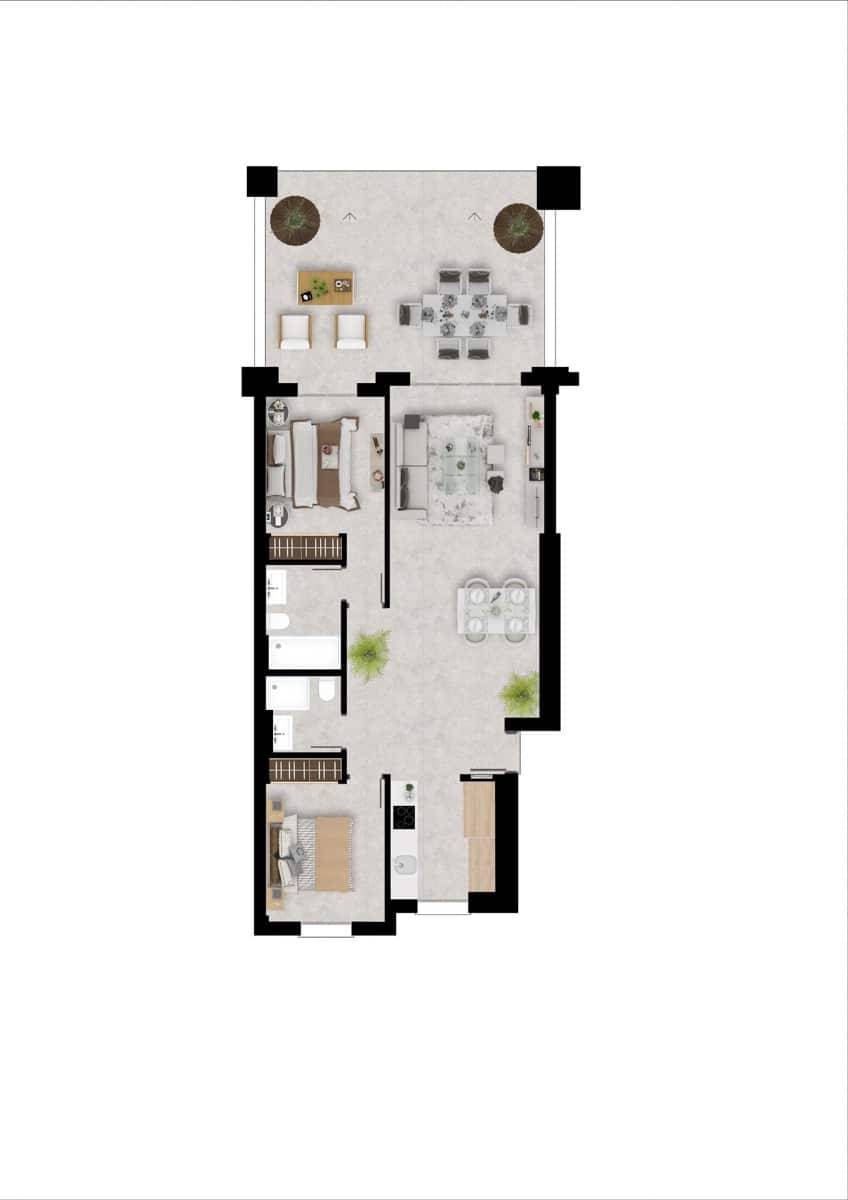 2 quarto Casa em Banda para venda em Manilva com piscina garagem - 390 000 € (Ref: 9800587)