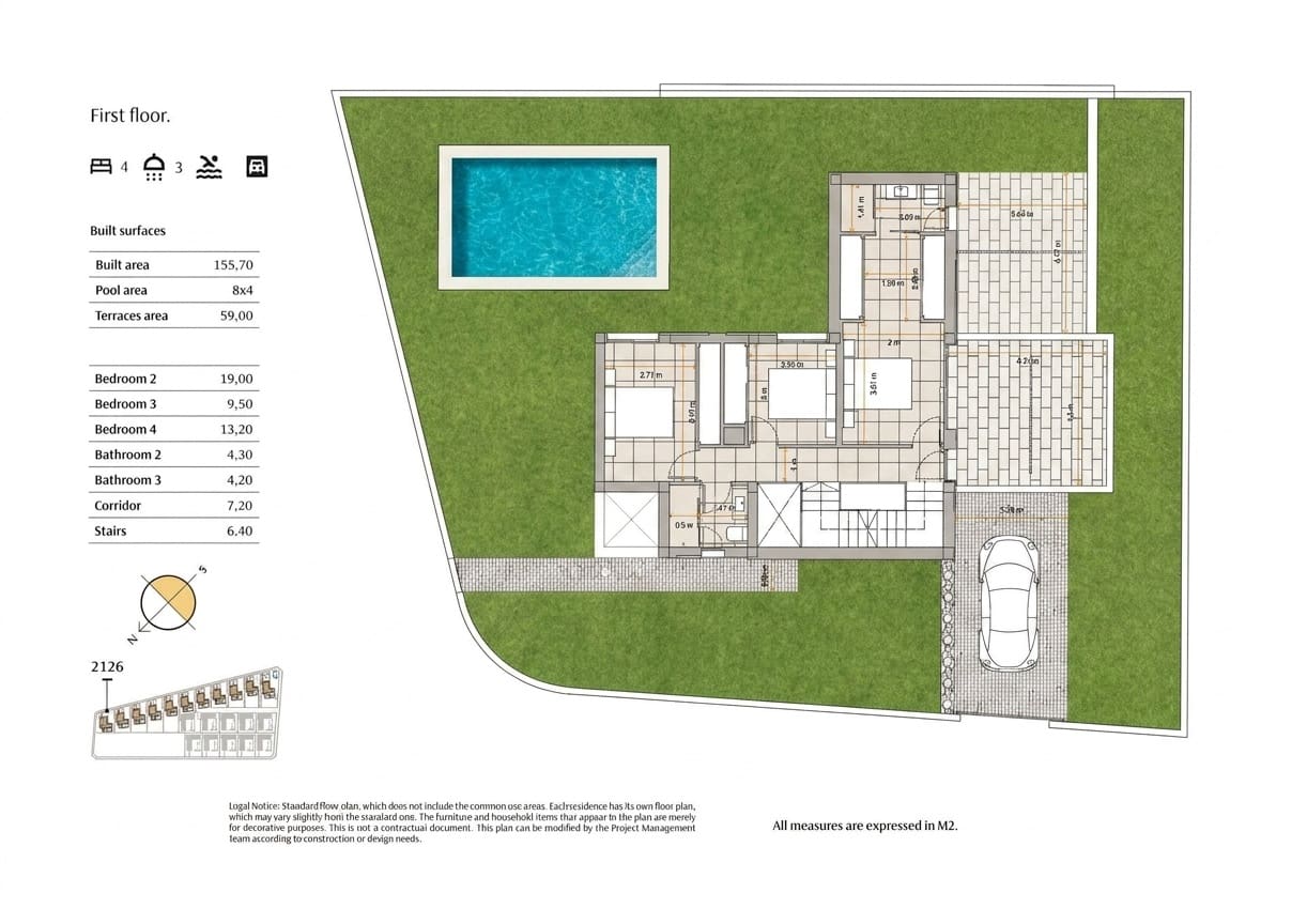 4 Zimmer Villa zu verkaufen in Algorfa mit Pool - 669.000 € (Ref: 9875945)