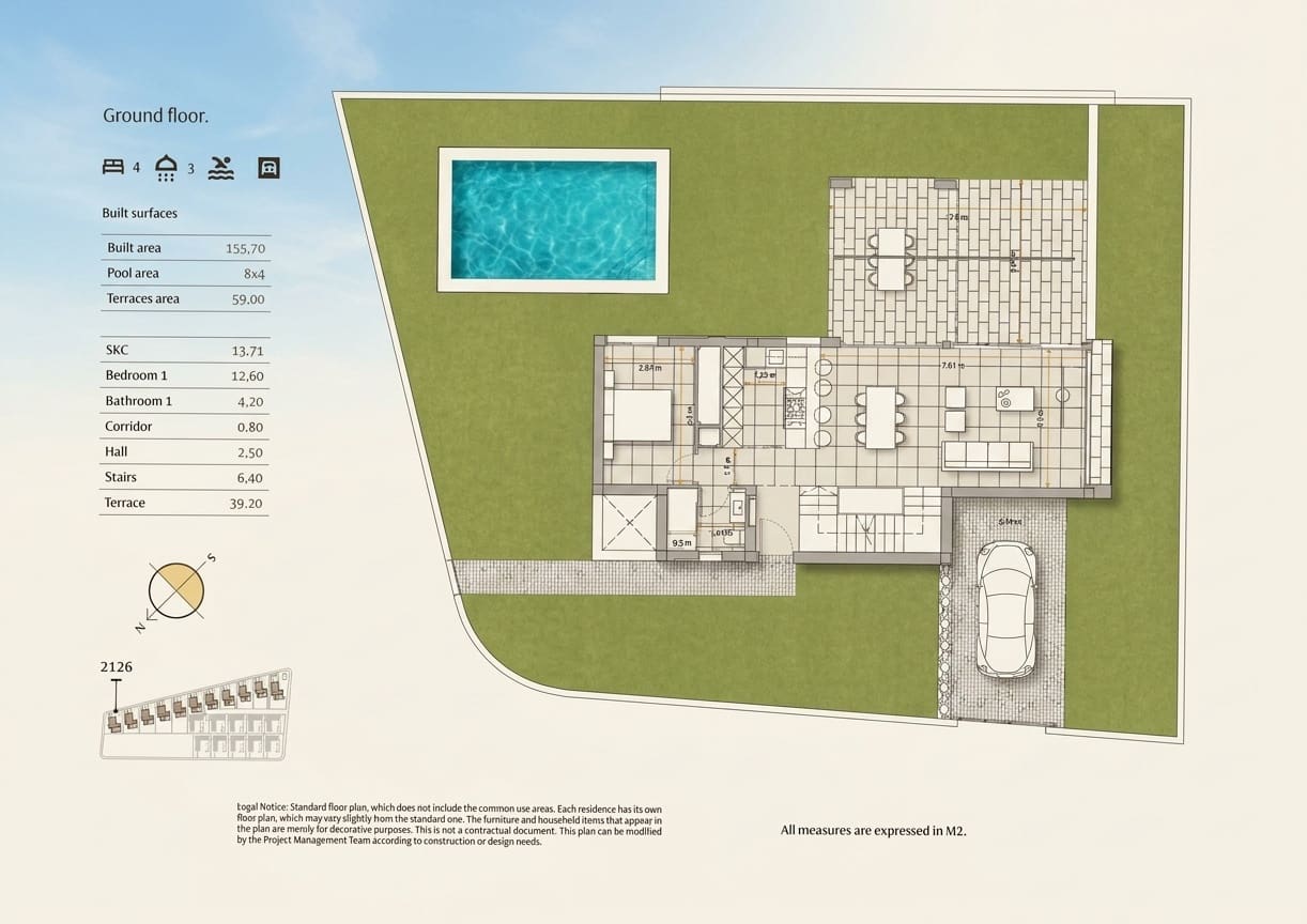 4 Zimmer Villa zu verkaufen in Algorfa mit Pool - 669.000 € (Ref: 9875945)