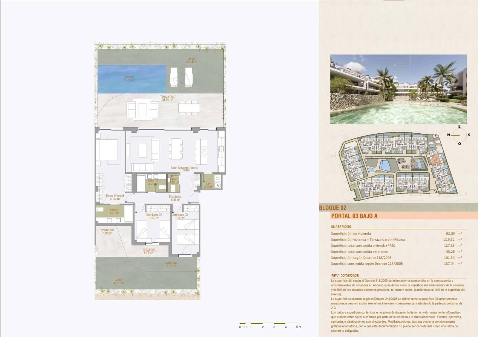 3 sypialnia Apartament na sprzedaż w Estepona z basenem garażem - 602 000 € (Ref: 9970305)