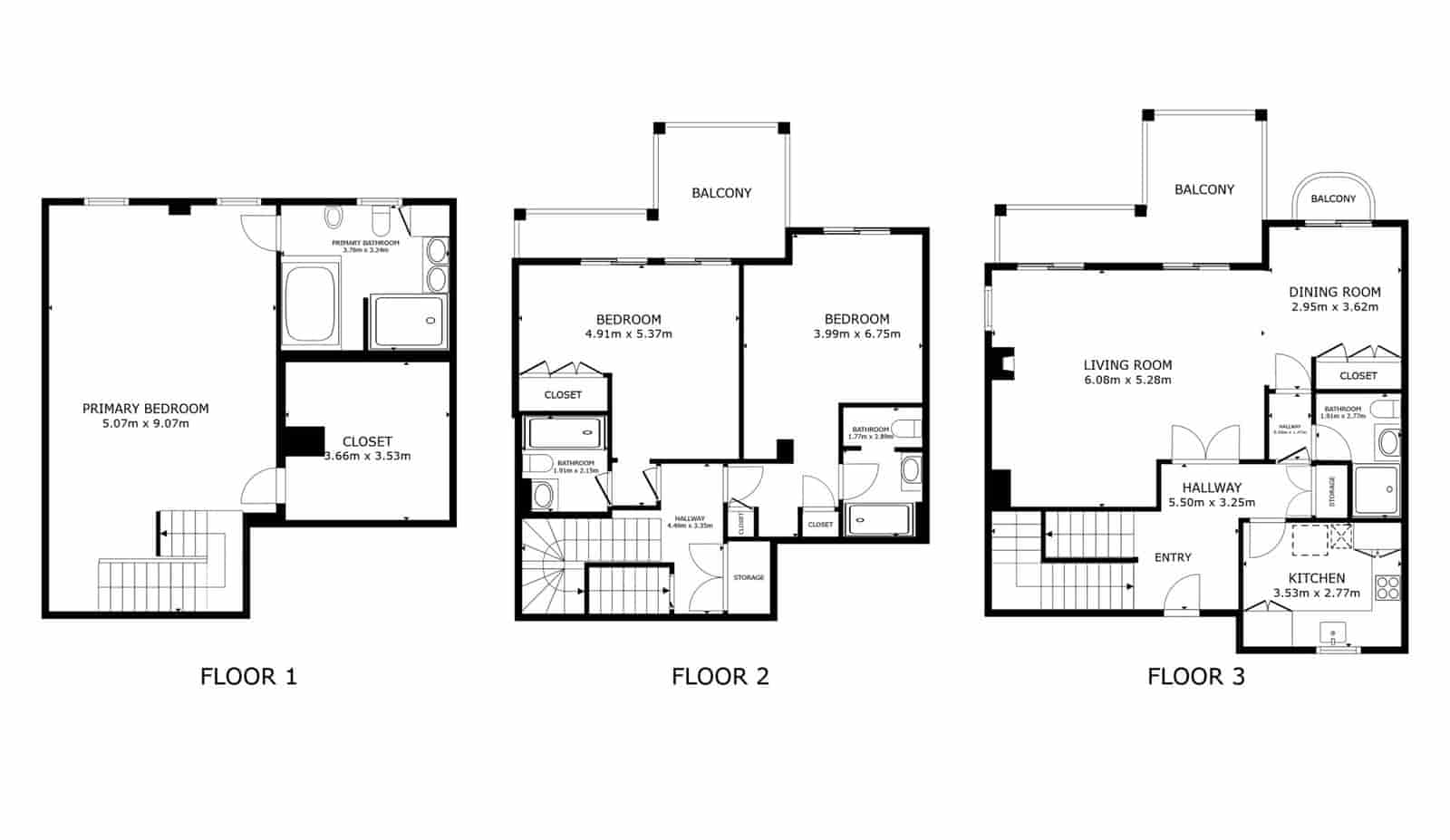 3 soveværelse Semi-Rækkehus til salg i Torrequebrada med swimmingpool garage - € 695.000 (Ref: 9026281)