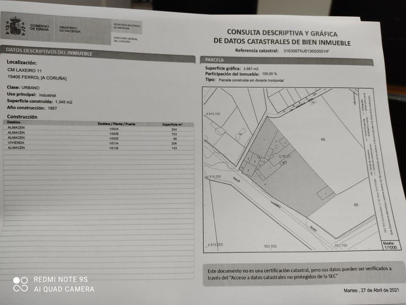 Finca/Landehus til salg i Ferrol med garage - € 250.000 (Ref: 6051565)