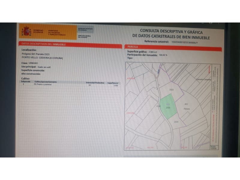 Byggetomt til salgs i Cedeira - € 28 500 (Ref: 7621033)