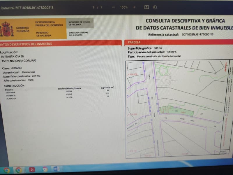 5 soveværelse Byhus til salg i Naron med garage - € 100.000 (Ref: 8500504)