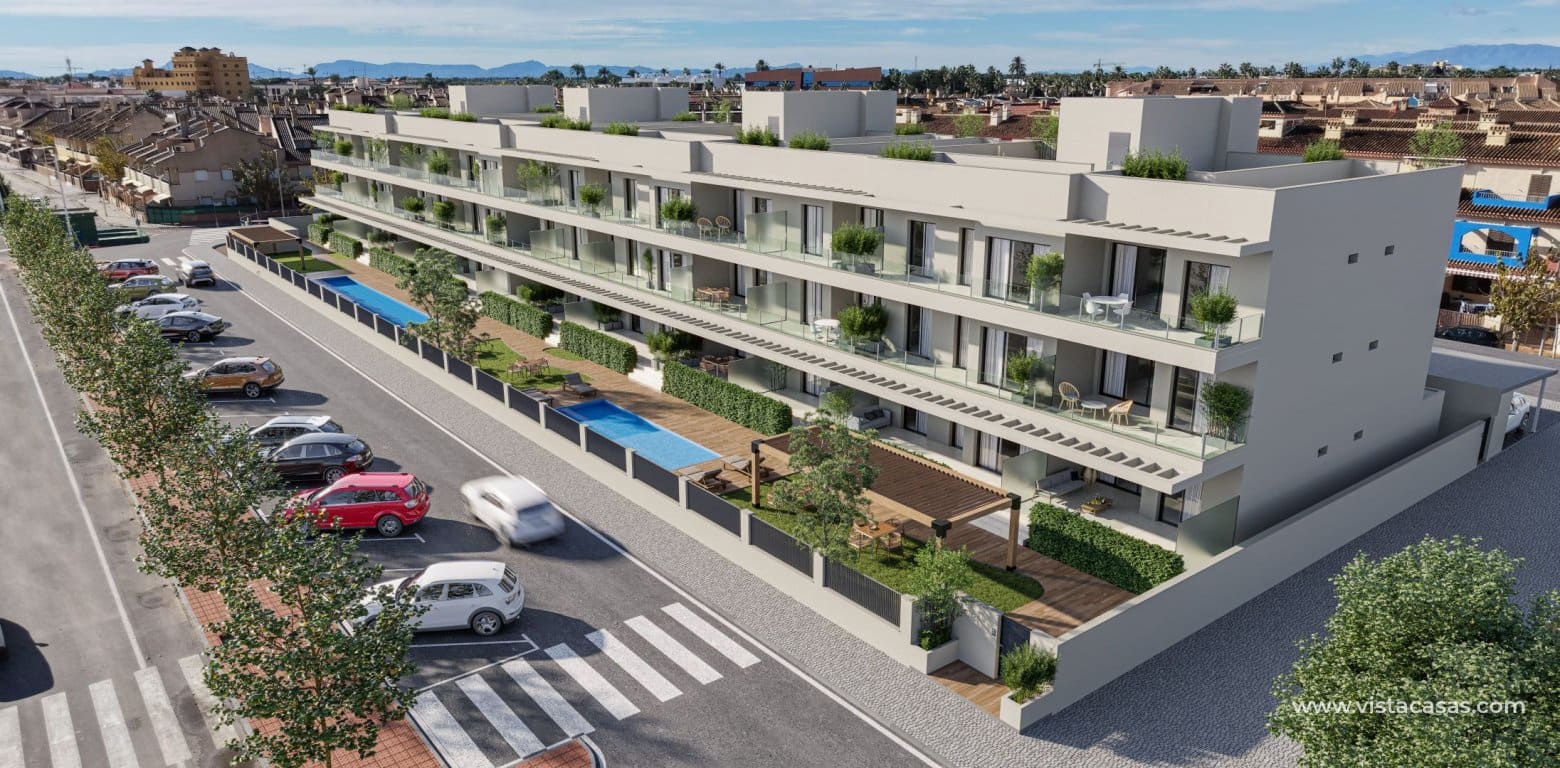 2 sypialnia Apartament na sprzedaż w Los Alcazares z basenem garażem - 425 000 € (Ref: 10016537)