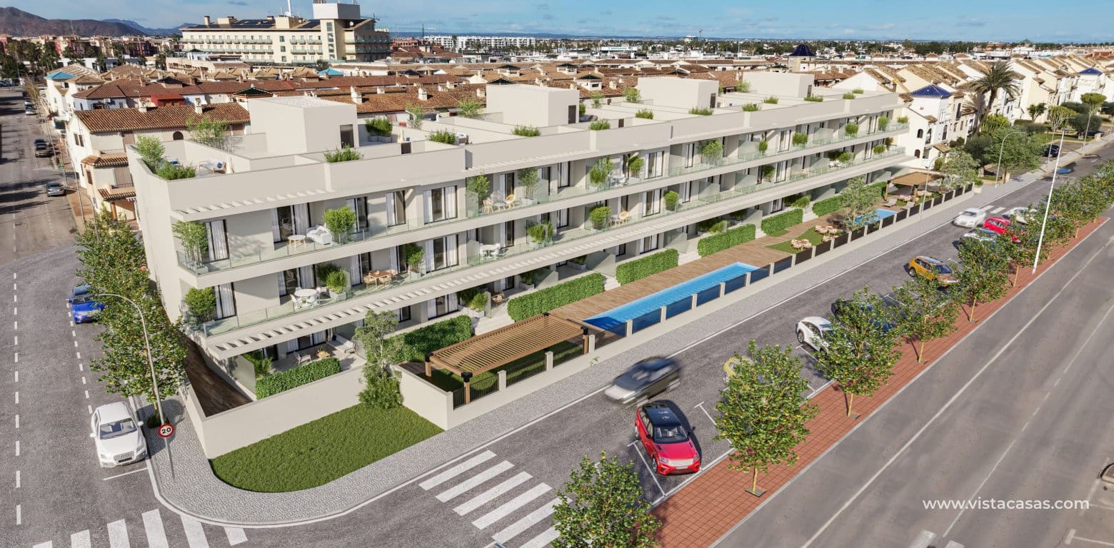 2 sypialnia Apartament na sprzedaż w Los Alcazares z basenem garażem - 425 000 € (Ref: 10016537)