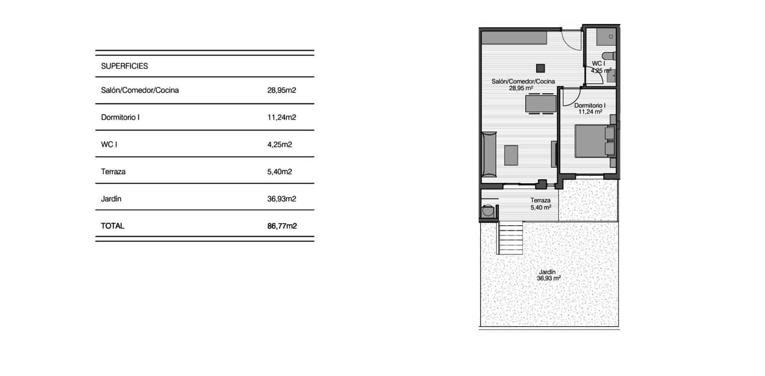 1 bedroom Apartment for sale in San Miguel de Salinas - € 140,000 (Ref: 9552611)