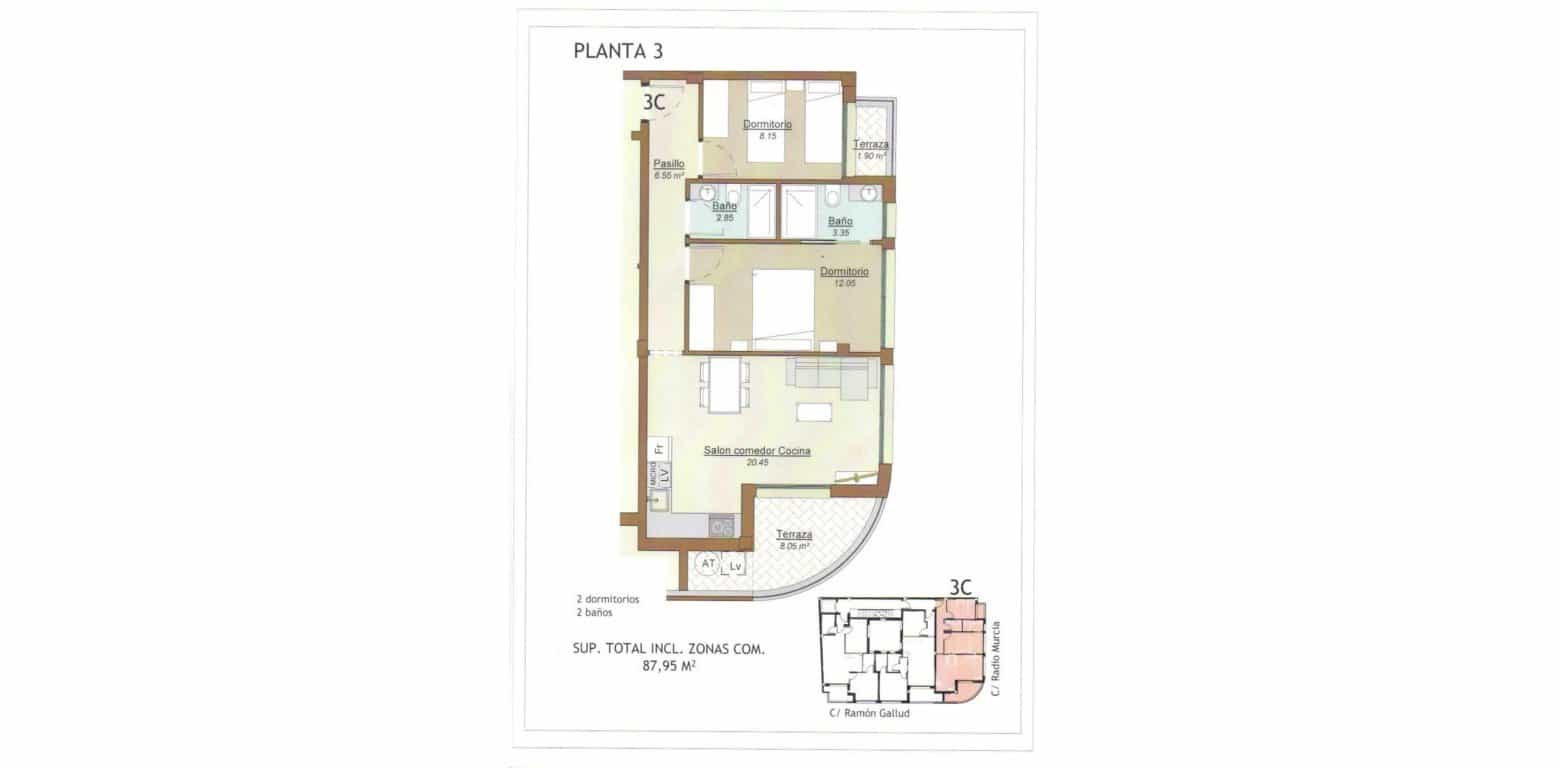 2 chambre Appartement à vendre à Torrevieja - 280 000 € (Ref: 9752313)